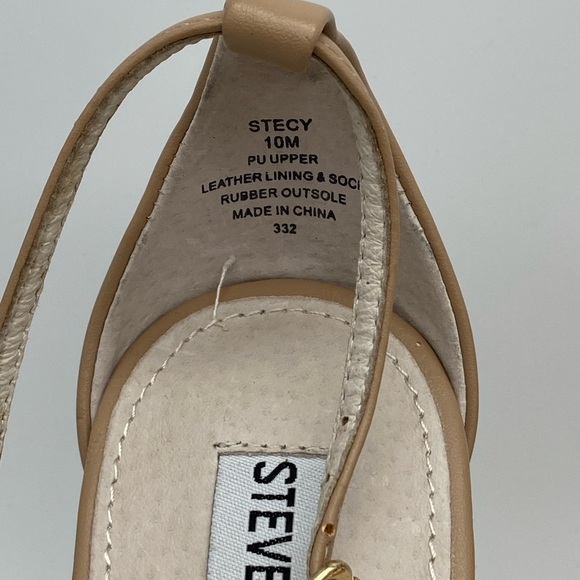Steve Madden Stecy Nude Tan Beige Strappy Heels Size 10M - Picture 5 of 16